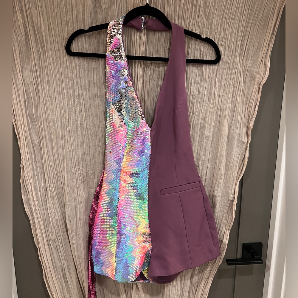Nasty Gal Sequin Tassel Romper